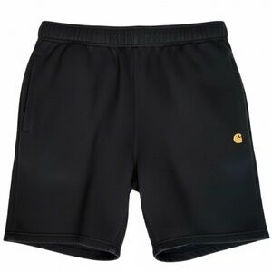 Carhartt Men’s WIP Chase Fleece Sweat Shorts Moisture Wicking Gusset Black XL